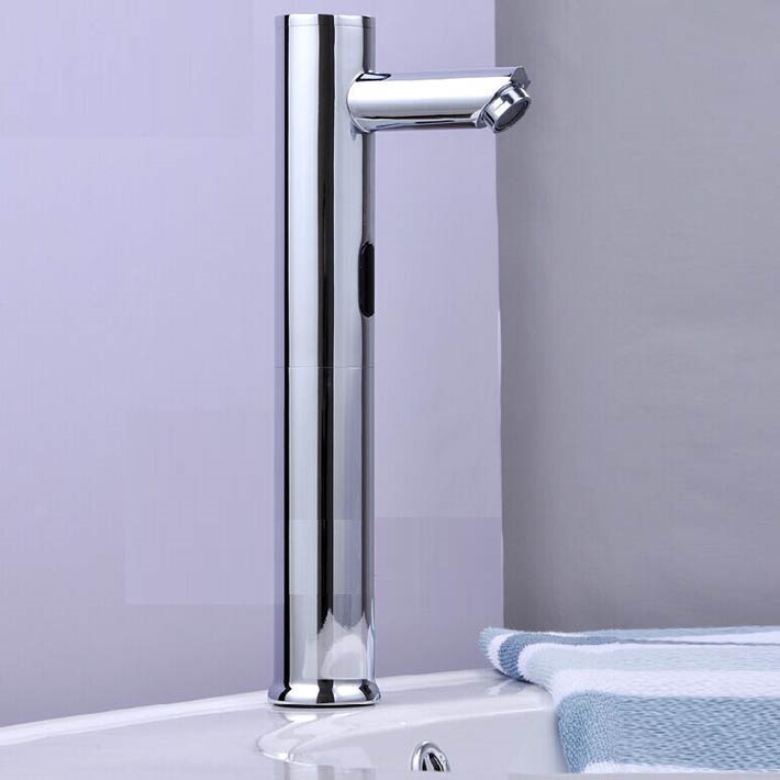 VELIA CHROME FINISH AUTOMATIC BASIN SINK FAUCET