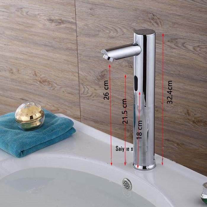 VELIA CHROME FINISH AUTOMATIC BASIN SINK FAUCET