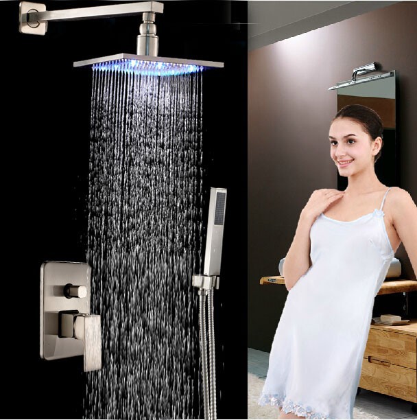 rainfall-shower-set-faucet-brushed-nickel